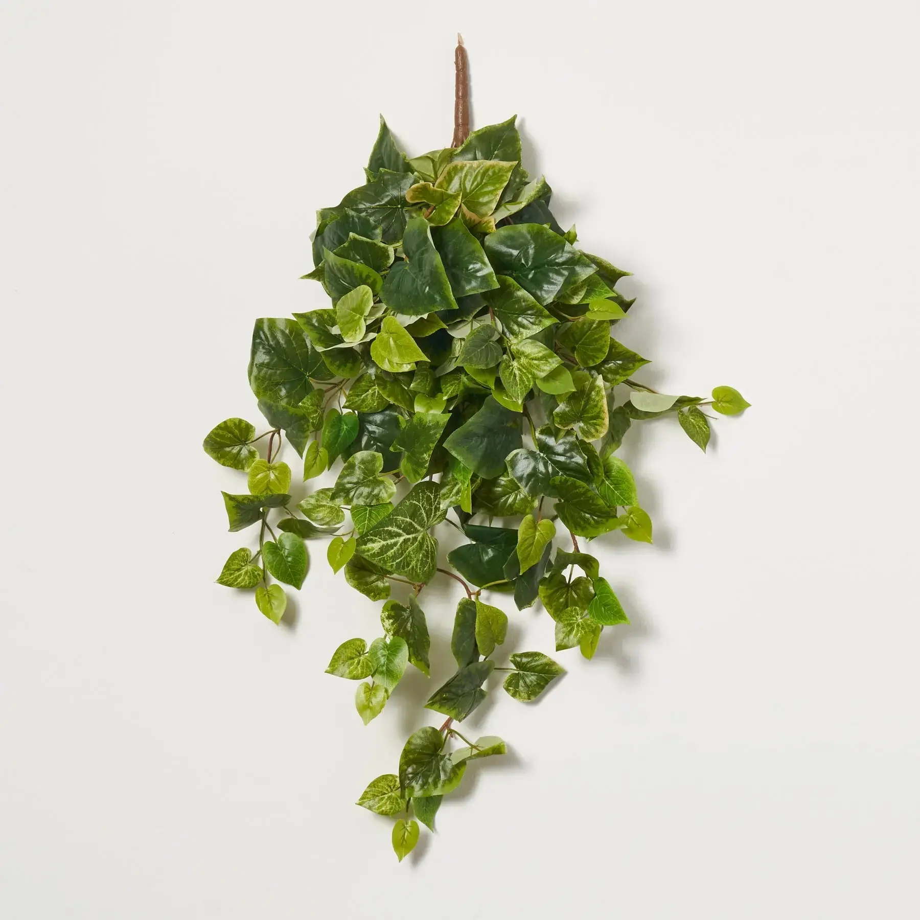 26" Hanging Green Potato Leaf Faux Plant Decor - Adjustable Decorative Artificial Foliage Bush Spray with Wire Cutters for Daily Home Decor Supplies, 25" Tall Option