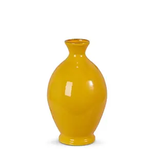 10” Yellow Vase