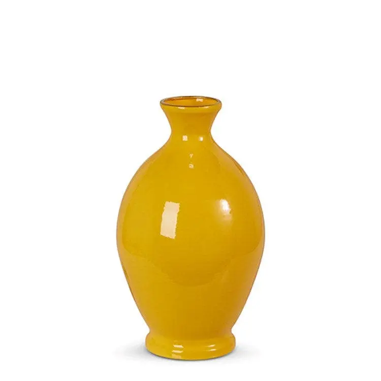 10” Yellow Vase