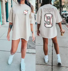 Custom Baseball Mom Shirt, Baseball Name and Number Shirt