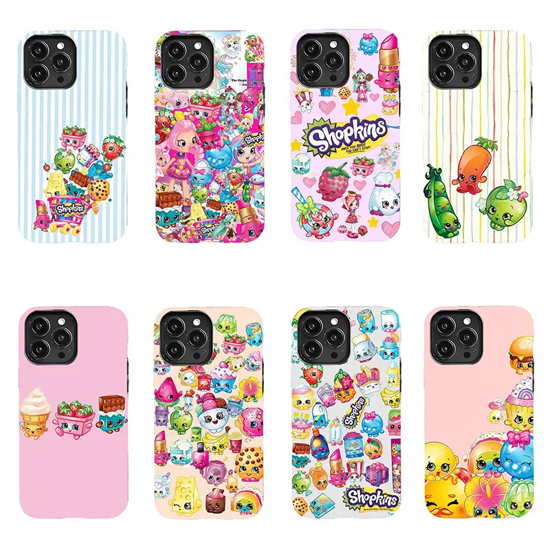 Super Cute Shopkins Phone Case  Adorable Cartoon-Style, Shockproof  Protective Cover | Suitable for iPhone 1711 Pro Max/Plus and Samsung  Galaxy S2325 - TikTok Shop