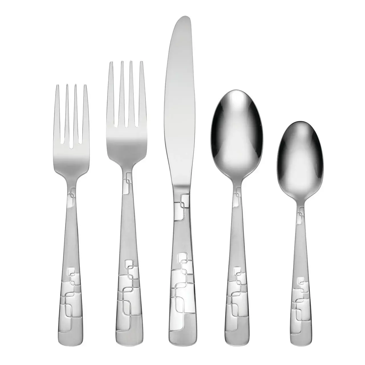 Oneida Quadratic 20 Piece Flatware Set, Service for 4 Oneida
