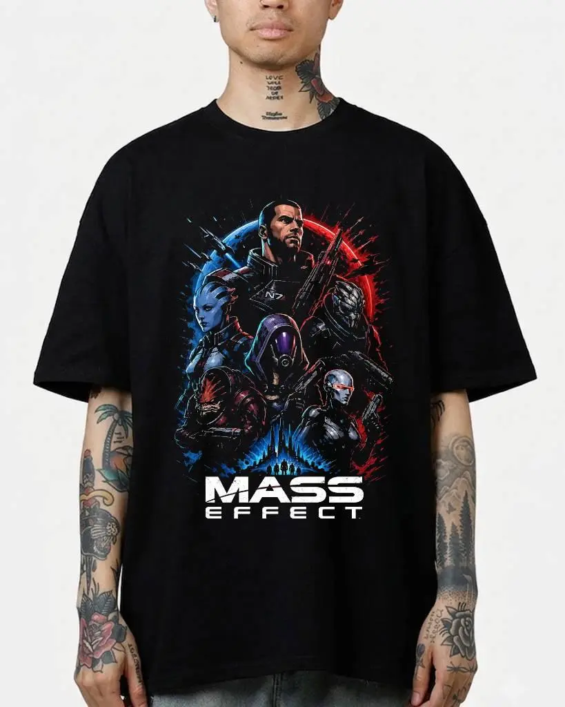 Mass Effect 3 Commander Shepard Graphic Gift For Fans T Shirt QF05801