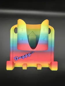 Duggy Baseball/Softball Chameleon Dugout Organizer Hanging Bat & Gear Rack with Drink Holder for Teams | American Made