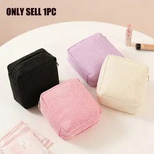 Women's Travel Compact Storage Bag, Waterproof Durable for Women's Hygiene Products, Cosmetics, Medicines, Ideal for Gym, Vacation, Daily Use, Travel Cosmetic Bags, Cosmetic Pouch, Makeup Storage Bag, Travel Beauty Bag