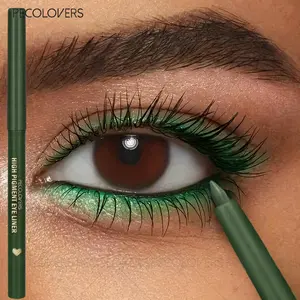 Green Eyeliner Gel Pen, Rich in Color, High Color Rendering, Not Easy To Smudge, Waterproof and Sweatproof, Eye Cosmetics