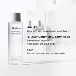 Skin Refining Mild PHA Toner with 8% PHA for Gentle Exfoliation hyaluronic acid moxy dixon even tone biphase