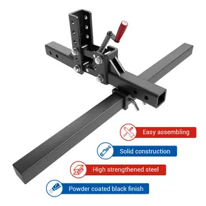 Manual Implement Lift Atv/Utv Lift System 1-Point Lift with 2 Inch Receiver 50" Width for Atv, Utv, Tractors Landscape Rakes, Atv Attachments Quick Installation Accessories