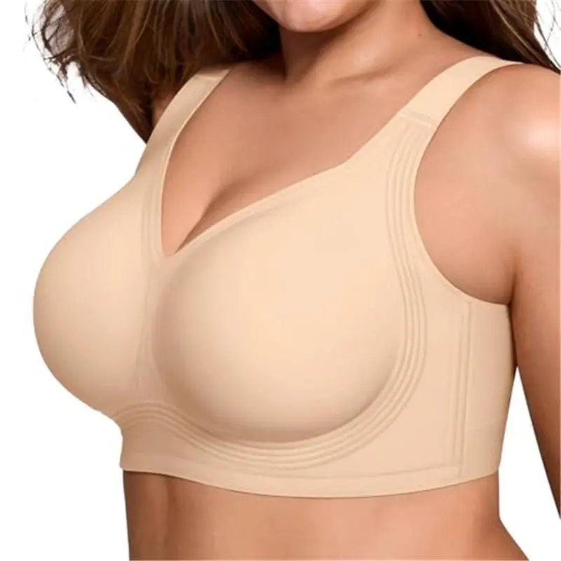 Bras for Women Supportive Wireless Push Up Bra Full Coverage No Underwire Seamless Plus Size for Older Women X-Large	38DD(E) 38DDD(F) 40B 40C 40D	38-40	39.5 - 44.5	35 - 37	38DD(E) 38DDD(F) 40B 40C 40D Color: Nude