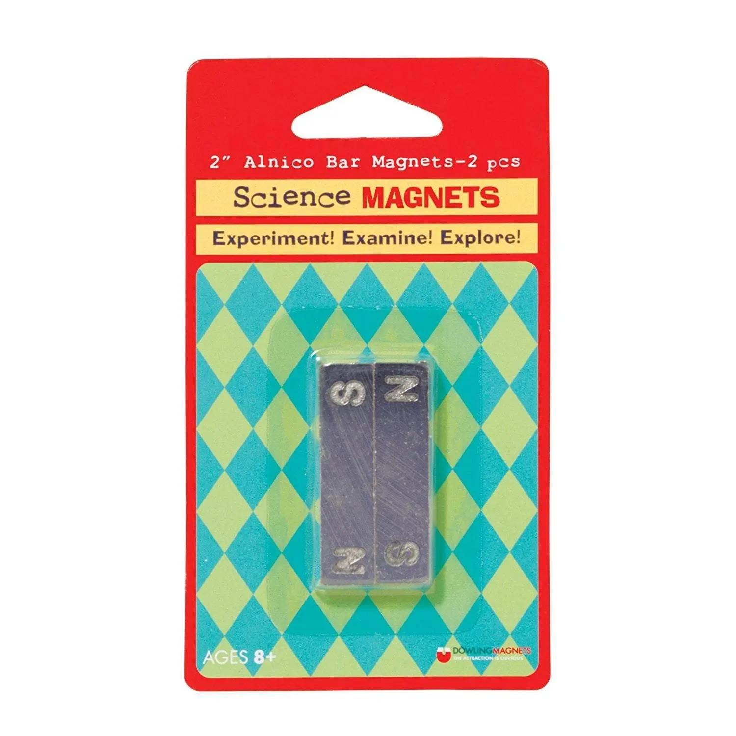 Alnico Magnets Two 3" Bar Magnets