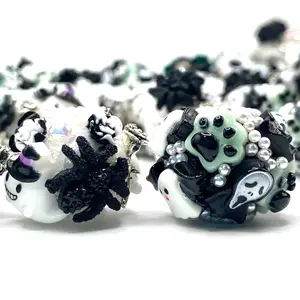5pcs Happy Hunting 2.0 Fancy Halloween Theme Beads Random Mix