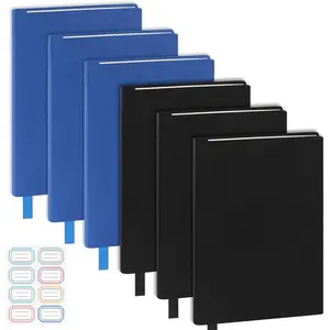 Stretchable Book Covers 6 count  Fabric Book Covers with Label 9x11in Black Blue Protective Sleeve for Hardcover Books Textbook Covers for School Fits  Book Sizes Up to 10x12.5in