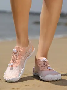 Women's Non-Slip Beach Shoes, Swimming Surfing Snorkeling Five-Finger Rubber Water Shoes, Multifunctional Sporty Mesh Upper, Quick Drying Shoes, Lightweight Swim Shoes