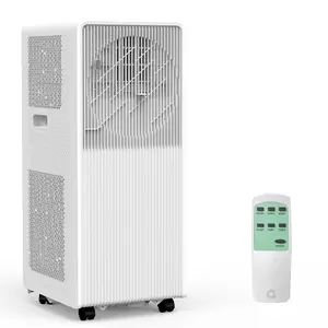 【GARVEE】14,000 BTU Drainage-free Portable Air Conditioner for Indoor Rooms, 3-In-1 AC Unit for Bedroom 225-300 Sq.Ft, Dehumidifier, Fan, Sleep Mode, 24 Timer, Remote Control, Window Kits, White