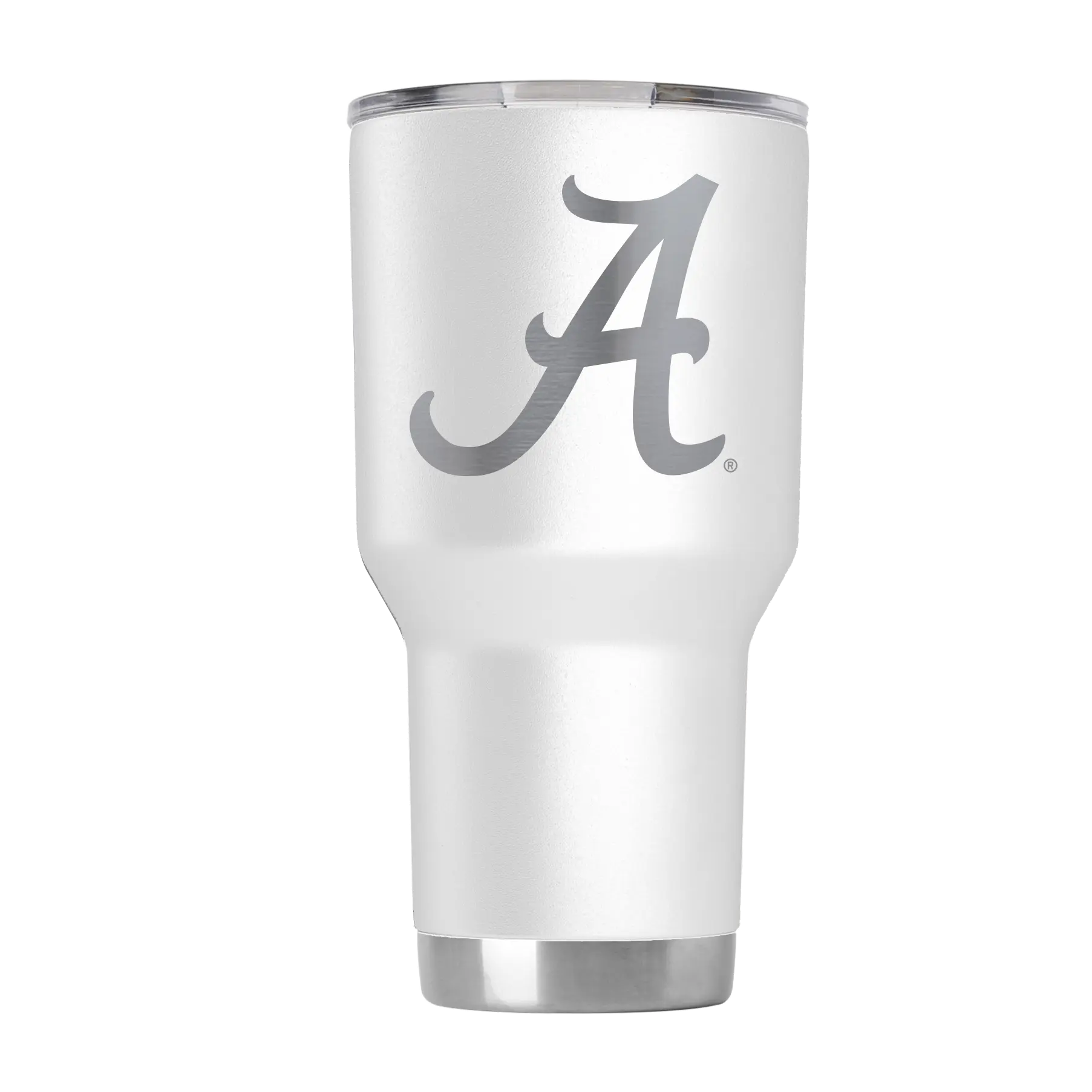 18/8 Food-Grade Stainless Steel 30oz Insulated White Alabama Personalized Laser-Engraved BPA-Free Eco-Conscious Vacuum Flask, Portable Water Bottle