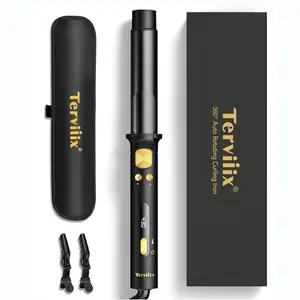 Terviiix Automatic Rotating Curling Iron 1 1/4 inch Curler Terviiix Automatic Rotating Curling Iron 1 1/4 inch Curler