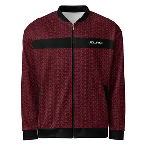 J-MOON Signature Men's Bomber Jacket - Ruby