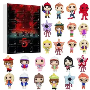 24 Q Version Figures Daily Surprise Blind Box, Monster Inc Calendar Collection, Cute Collectibles, Perfect Gift for Collectors & Fans