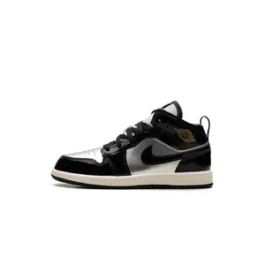 Jordan 1 Mid SE PS "Black Metallic Silver Sail Metallic Gold" FZ3937 001