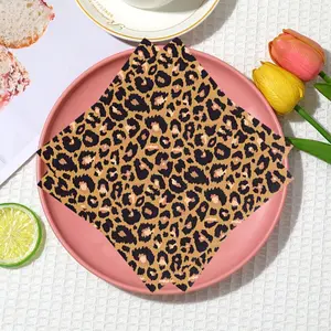20 pcs of leopard-pattern disposable tissues, 2 layers, suitable for wedding, birthday, moving-in celebration, anniversary, fasting month, Valentine's Day, Father's Day and Mother's Day celebrations