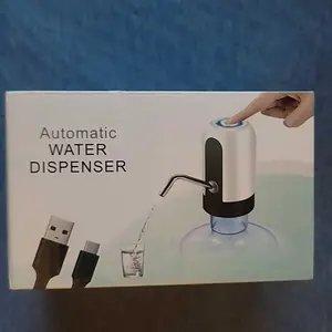 Water Dispenser for 5 Gallon Bottle - Rechargeable Water Pump for 5 Gal Jug, BPA-Free, Food Grade Silicone Hose, Stainless Steel Spout - 30-40 Days Battery Life, Easy One Switch Operation for Kitchen Outdoor Camping Office summerwins