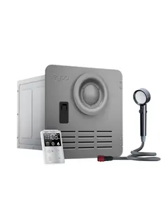 Eyoo RV Tankless Water Heater, 78,000 Highest BTU, Propane On-Demand Hot Water, High Altitude 14,500 ft, 15" x 15" Grey Door, Full-Time & Weekend Travel, Ideal for Simultaneous Use and Family Use