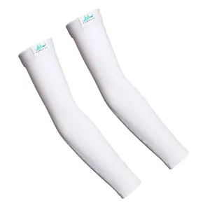 White UPF 50 + Protective Sleeves (No Pockets, 1 Pair)