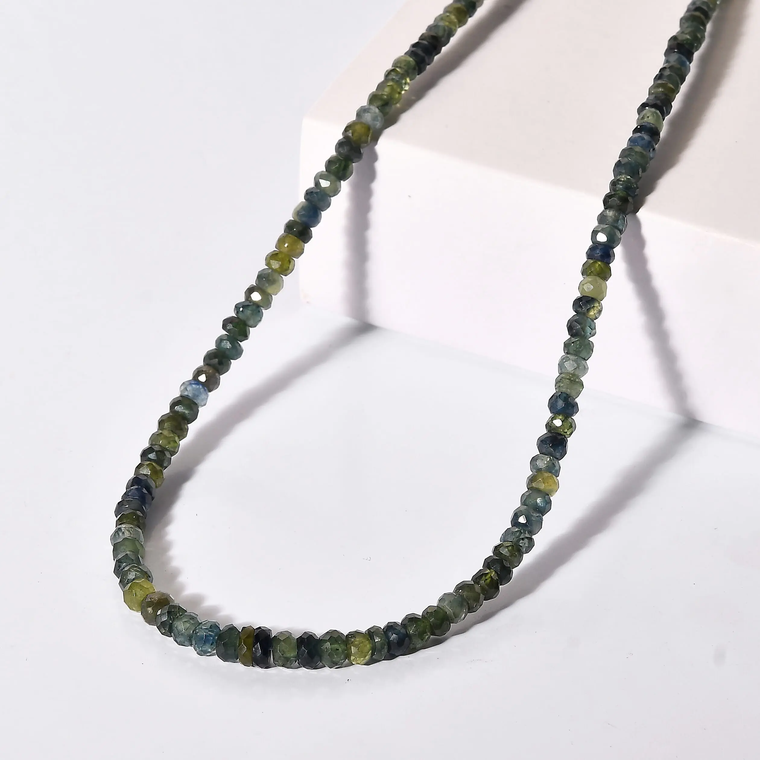 Certified and Appraised Luxoro Premium Montana Sapphire 70.00 ctw Necklace in 10K Yellow Gold 18 Inches