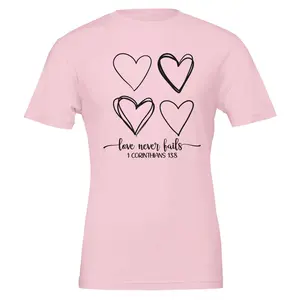 Love Never Fails" Minimalist T-Shirt