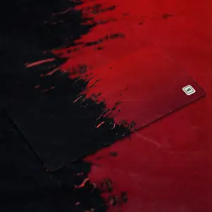 Red Paint Spill Mousepad