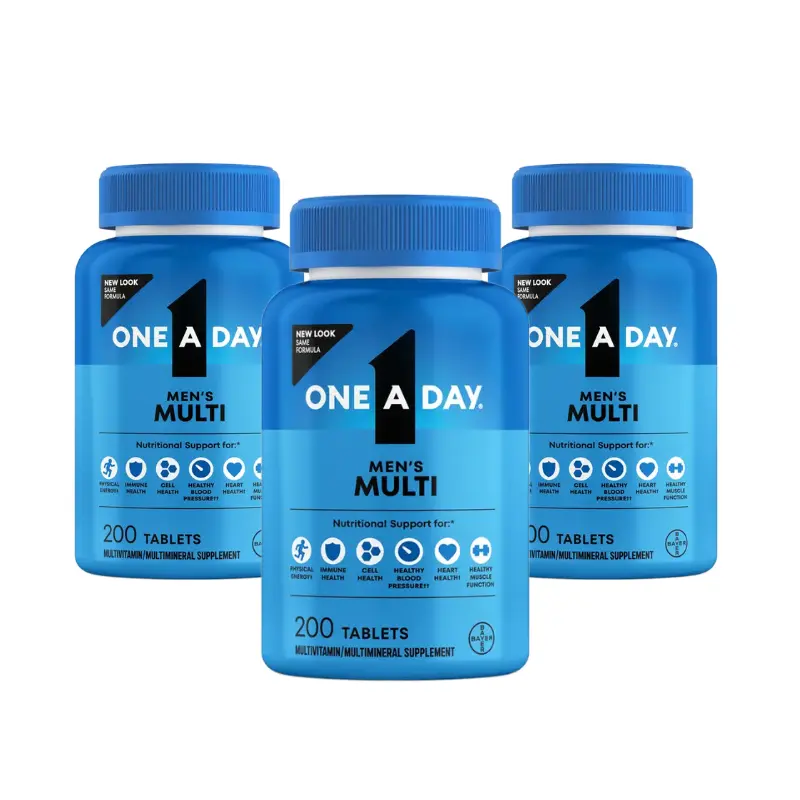 One A Day Men's Multivitamin Daily Health Support 200ct- 3 Pack One A Day Men's Multivitamin Daily Health Support 200ct- 3 Pack