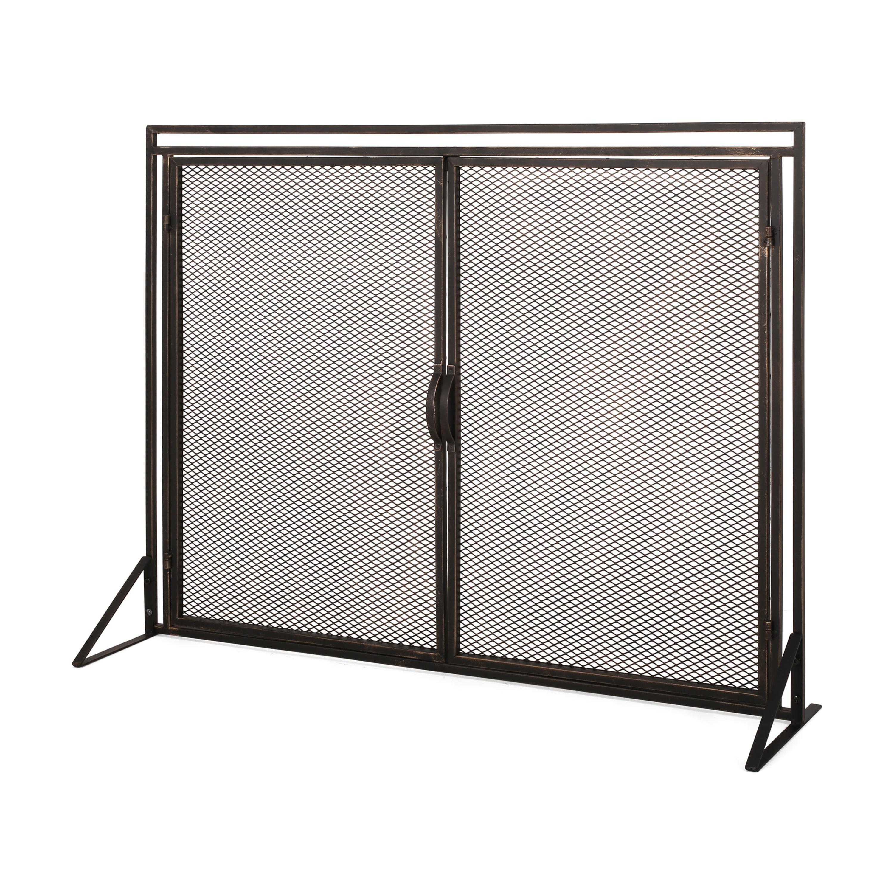SAVEYOUR  Multi-use fireplace screen for indoor & outdoor use. Stylish, durable, and wind-resistant. Perfect for your home, patio, fire pit area, and backyard gatherings. Adds safety and modern decor to any space.
