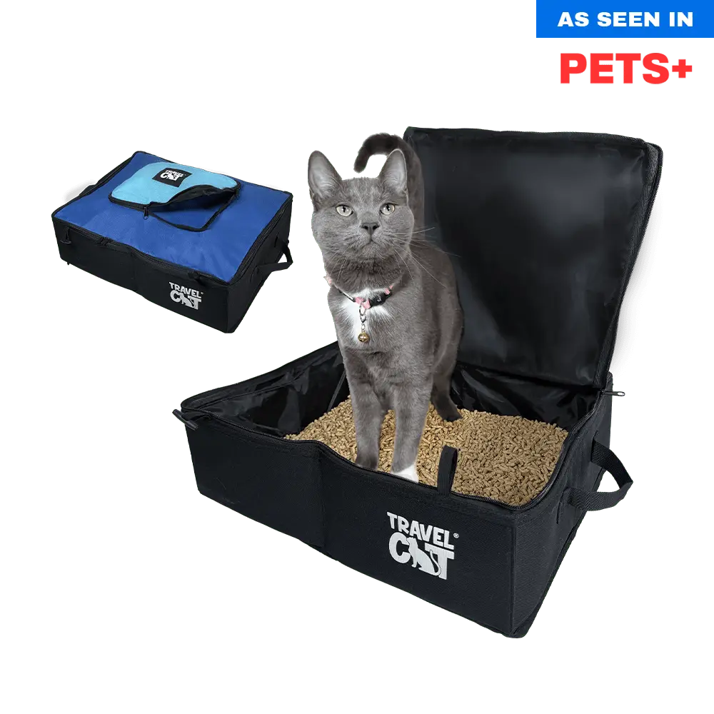 "The Porta-Pawty" Travel Litter Box - Portable Bathroom for Cats