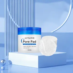 Salicylic Acid Pore Cleaning Cotton Rounds (70 Pads + Tweezers), Gentle Brightening Moisturizing, Pore Unclogging Care, Oil Control Essential, Cleansing Pads