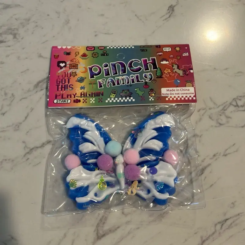 Blue butterfly taba squishy