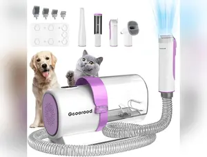 Pet Dog Grooming Vacuum Kit Dog Hair Vacuum for Shedding Grooming with 2.5L Large Capacity Quiet at Home Cleaning