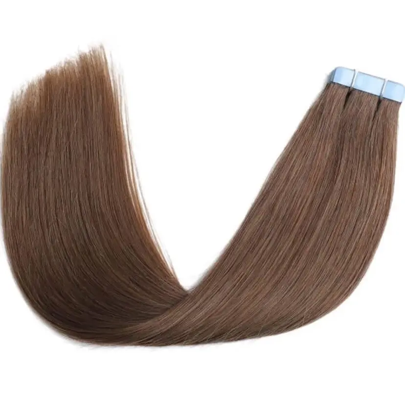 Light brown #8 tape ins extensions