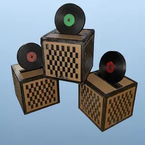 Jukebox music speaker with disks