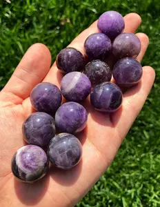 Amethyst Sphere - Amethyst Crystal Marble - Small Polished Purple Amethyst Stone - Crown Chakra Sphere