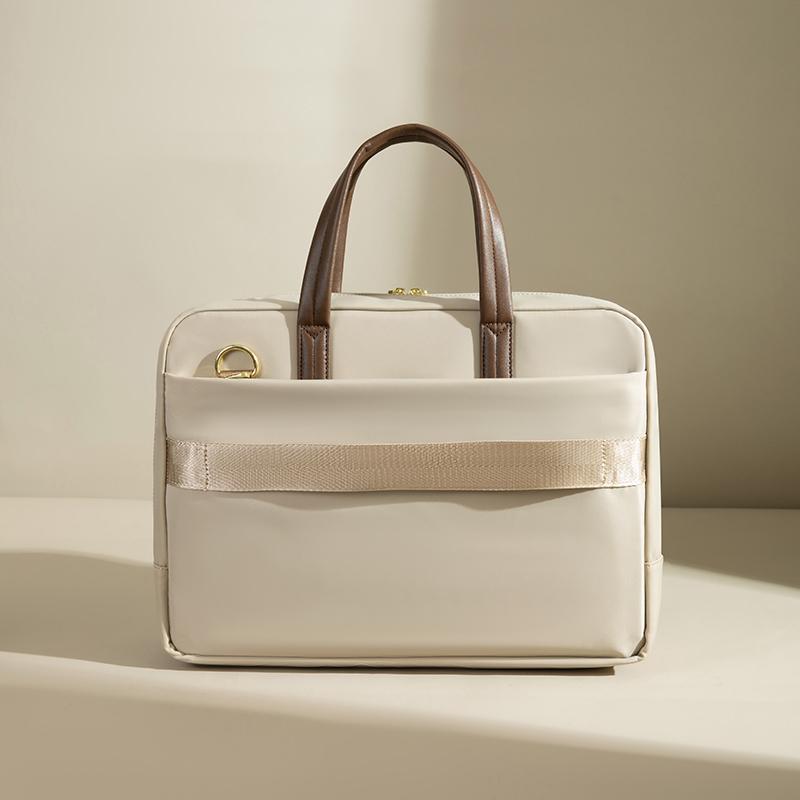 Waterproof 16-inch Laptop Bag with Suitcase Fastening Strap Commuter Tote for Office Use Compatible with MacBook Pro Ultra-Large Capacity Shockproof Insulating Layer Multi-Compartment Storage