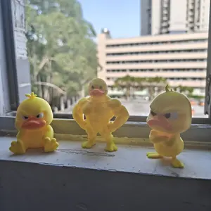 3-piece Funny Duck Statues Modern Home Decoration