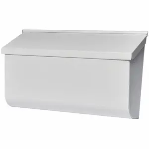 Solar Group 724946 White Galvanized Steel Wall Mount Mailbox