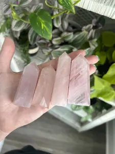 Rose Quartz Crystal Tower