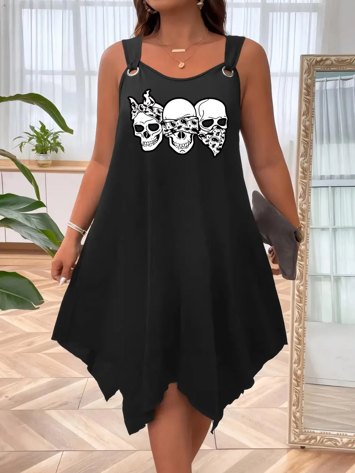 a line strap prom dress Chic A-line Spaghetti Straps Long Prom Dresses Dark Navy Evening Dress main image 1