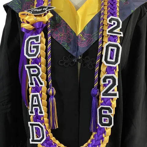 2026 Graduation Ceremony Award Garland Fashion Accessory, Celebratory Touch, Wide Dual-Layer Graduation Ribbon Honor Cord Set, Graduation Student Graduation Garland Necklace Graduation Theme, Trendy Fashionable Accessory, Graduation Gift