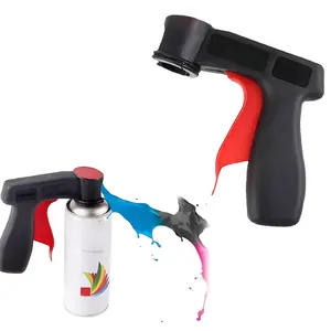 DABATR Instant Aerosol Trigger Handle, Instantly Converts Spray Cans into Spray Guns - Full Hand Grip, Reusable, Easy to Clip-On & Off - Universal Fit, Use on Spray Paint, Adhesives
