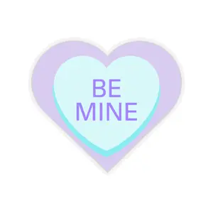 BE MINE Valentine Hearts Kiss-Cut Sticker scrapbooking