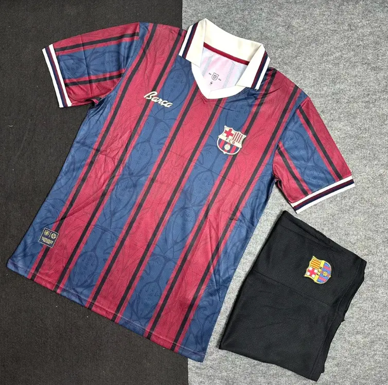 Barcelona 125th Anniversary Edition Soccer Jersey – Premium Football Fan Shirt, Quick Dry Lightweight Athletic Wear for Men & Women