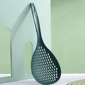 Japanese Style Home Noodle Strainer Kitchen Long Handle Dumpling Pasta Skimmer High Temperature Resistant Large Size Drain Spoon