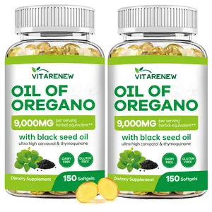 2 bottles Oil of Oregano with Black Seed Oil | 2-in-1 Powerful Synergy for Immune Support | High Potency Carvacrol & Thymoquinone, Plant Based & Non-GMO Supplement Fitness